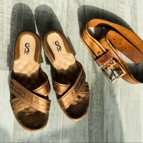 SoftWalk Texture Padded Pro Stud Essential Sandals - Picture 5 of 8